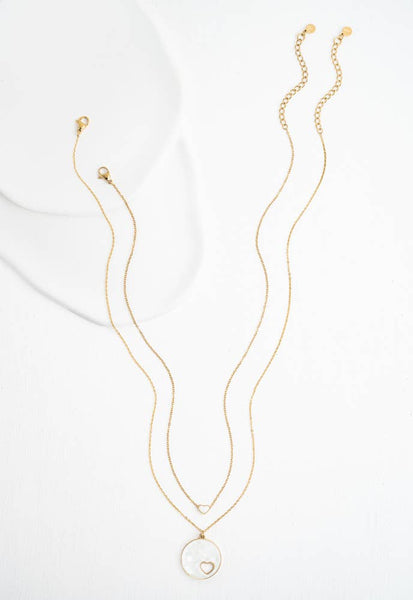 Journey Together Necklace Set in Mother of Pearl