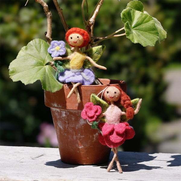 Forget Me Not Flower Fairy Ornament