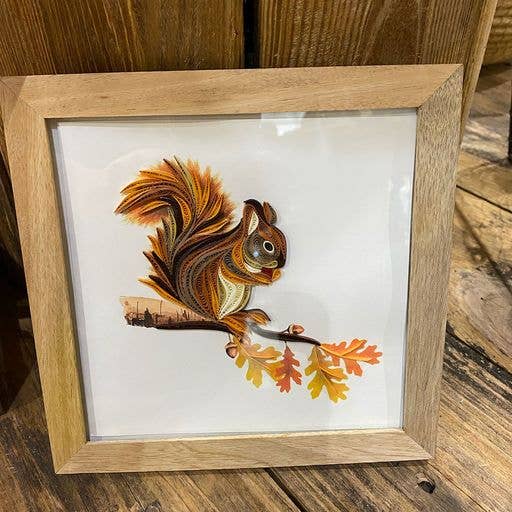 Bimala 6x6 Wood Quilling Card Frame - Handmade
