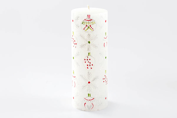 Whimsy Christmas Candle: Taper 9" Pair (8 hour burn time)