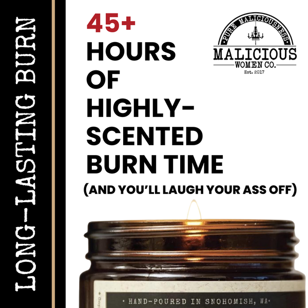 Menopause 9oz Funny Candle Malicious Women Co