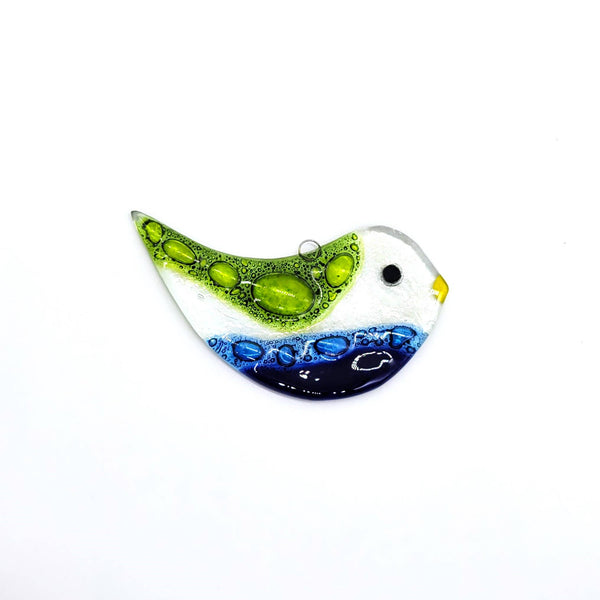 Fused Glass Bird Suncatcher Assorted Colors