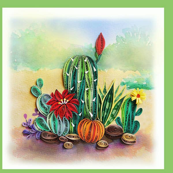 Cactus Desert Quilling Card
