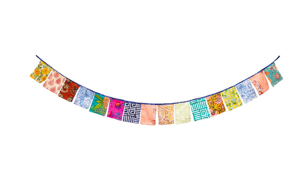 Rectangle Multicolored Fabric Garland