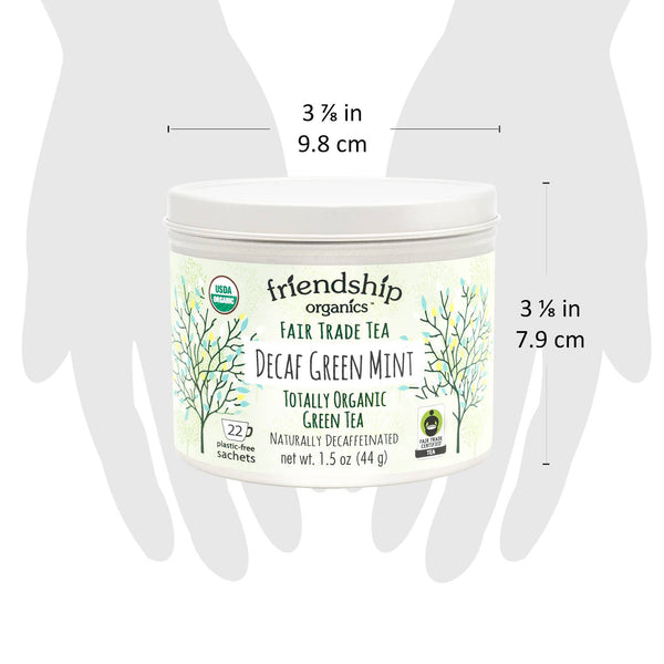 Decaf Green Mint Tea, Organic and Fair Trade Certified