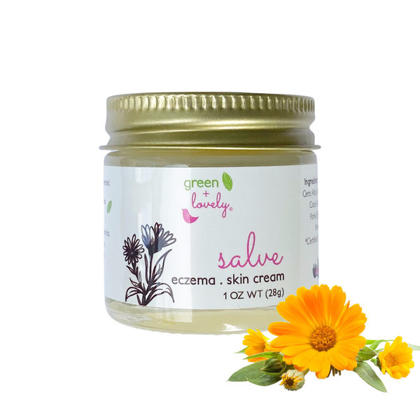 Herbal Calendula Salve, Organic {glass jar} - 1 oz