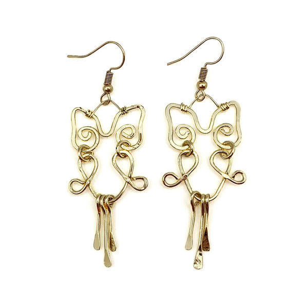 Gold Plated Earrings - Smaller Size Owl