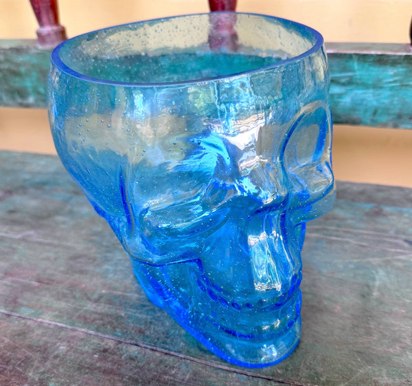 Skull Large Glass Vase