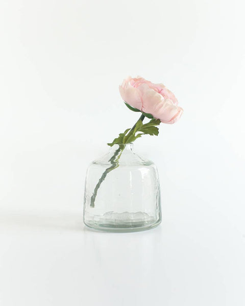 Bella Handblown Hammered Glass Bud Vase