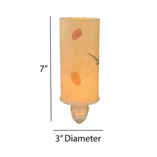 Paper Nightlight Natural, Shade Made of Handmade Paper