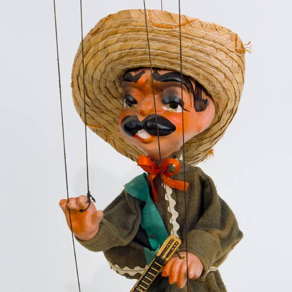 Authentic Hand Made Marionette Doll String Puppet Mexico
