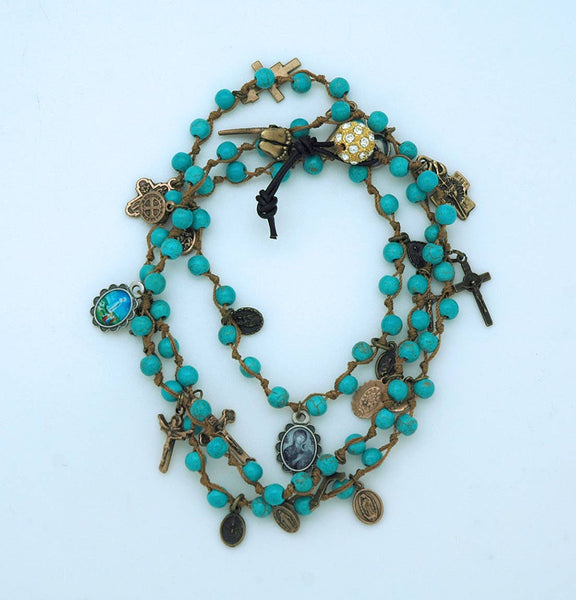 Turquoise Gemstone Bracelet or Necklace