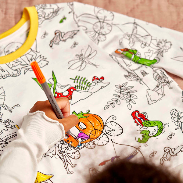 Color your own Fairytale Pajamas - DIY Craft Kit