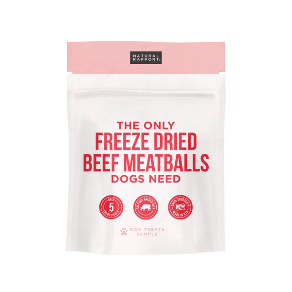 The Only Freeze Dried Beef Meatballs Dogs Need