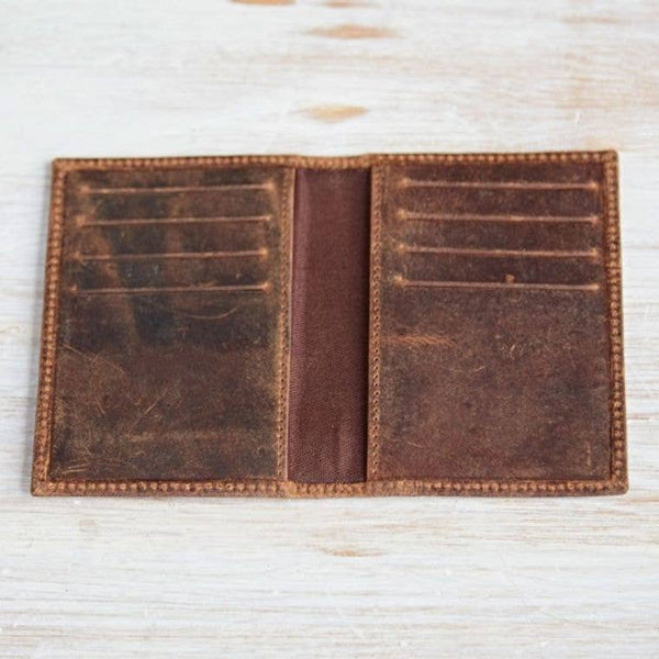 Handmade Buffalo Leather Credit Card Holder