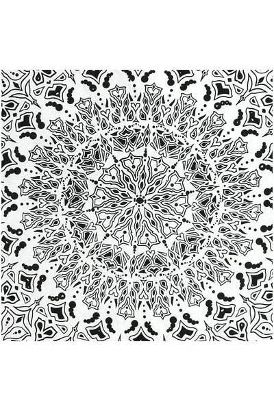 Mandala Black & White Tapestry