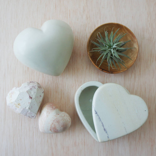 Heart Box, Natural Stone