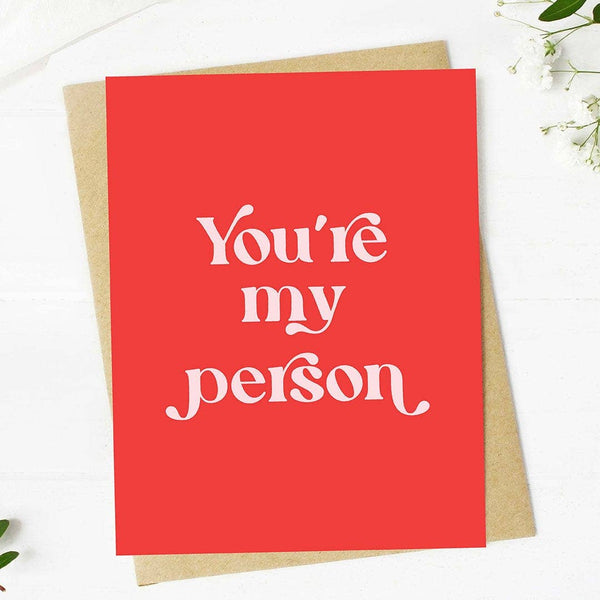 "You're my person" card