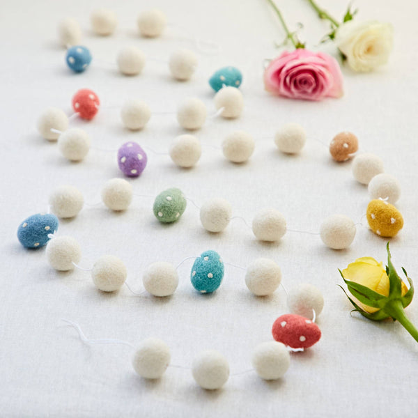 Felt Easter Egg Garland