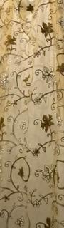 Sheer Crewel Drapery Panels