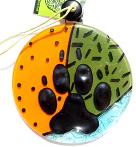 Paw Print Sun catcher Ornamant