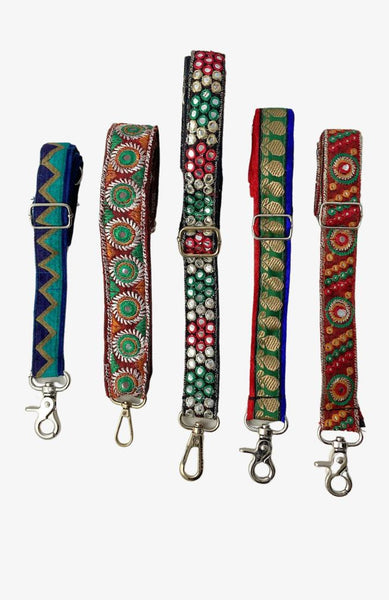 Handcrafted Recycled Sari Removable Bag Strap