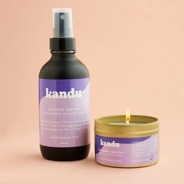 Room Spray & Candle Set Lavender