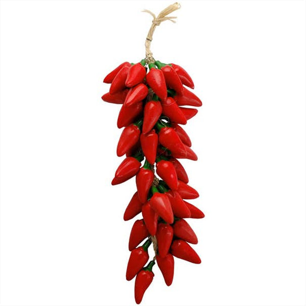 Pepper Ristra Ceramic 18" Red Strand Jalapeno Chilies