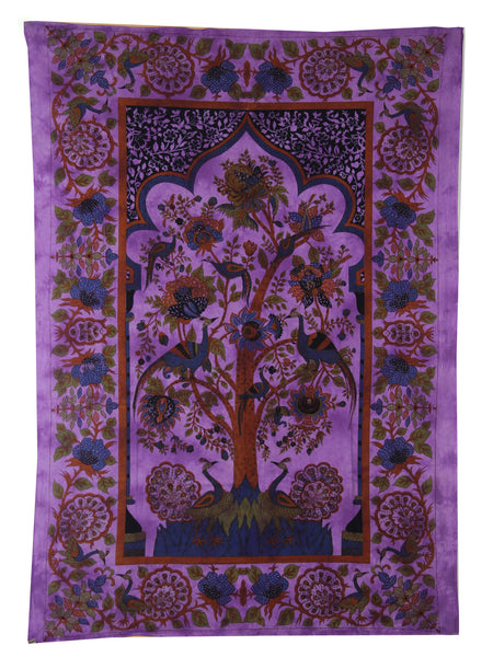 Temple Tree Of Life Tapestry - lavender