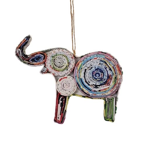 Elephant Ornament - Recycled Paper