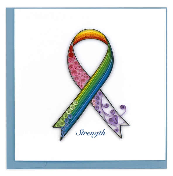 Rainbow Cancer Ribbon