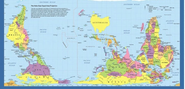 Hobo-Dyer Equal Area World Map
