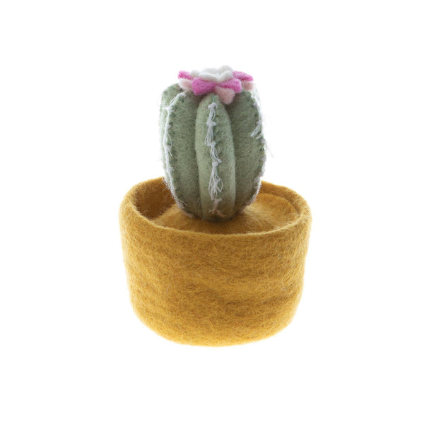 Felt Cactus Pot - Yellow Pot