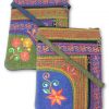 Embroidered Bag w/ Vertical Zip Pocket