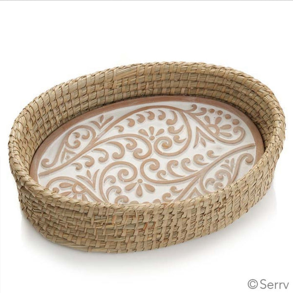 Bread Warmer & Basket - oval