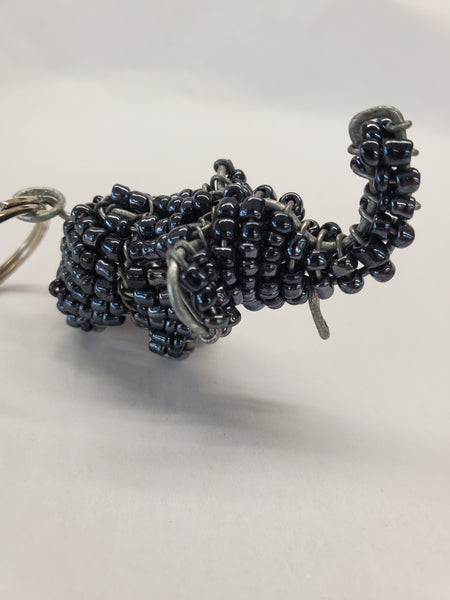 Beaded African Animal Key Ring