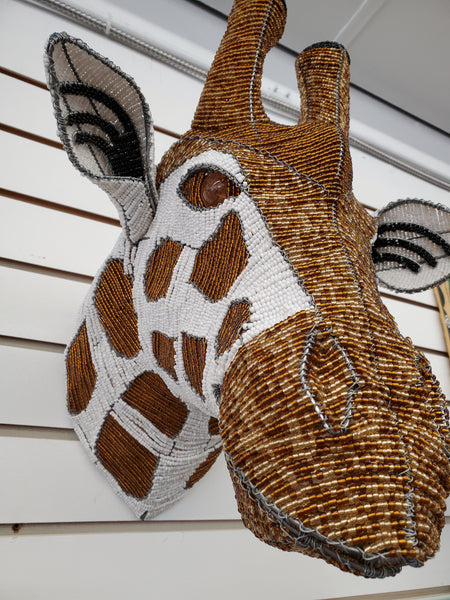 Beaded Giraffe Head