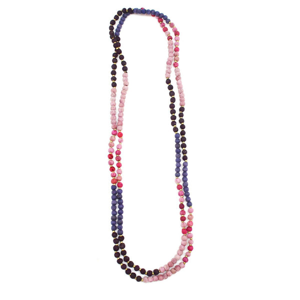 Aasha Ombre Beads Long Necklace