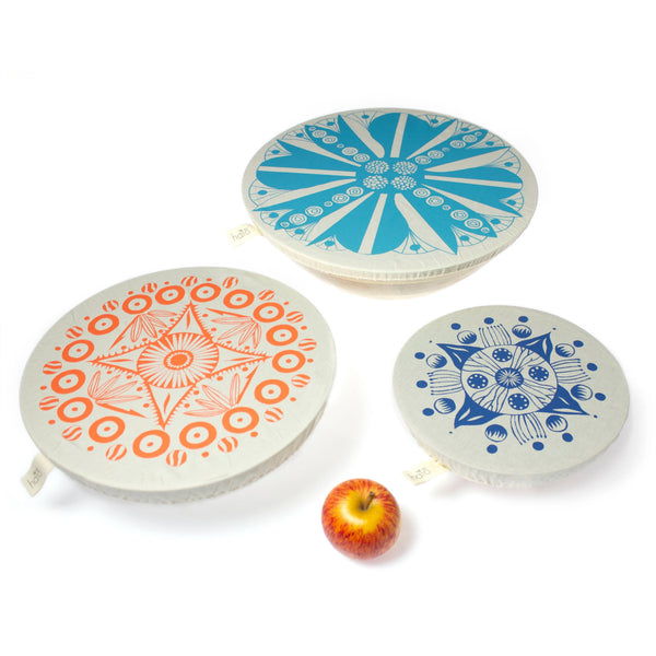 Halo Dish and Bowl Cover Large Set of 3 Aloe