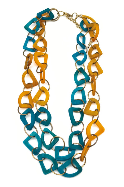 Omala Wildberry Collection - Dual Layer Abstract Necklace