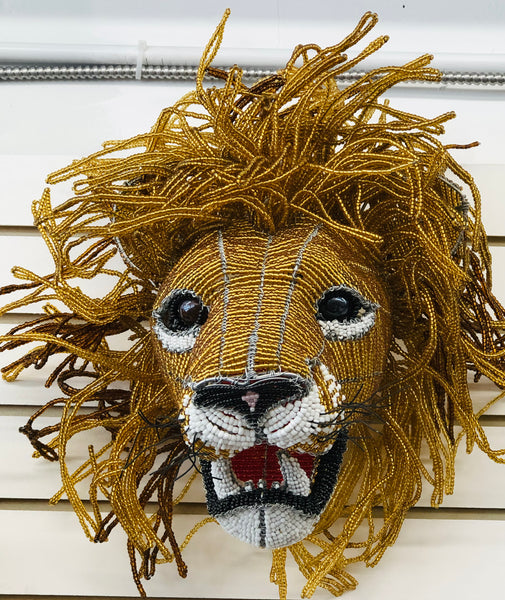 Beaded Lion Head