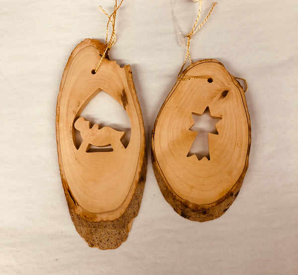 Olivewood Bark Ornament