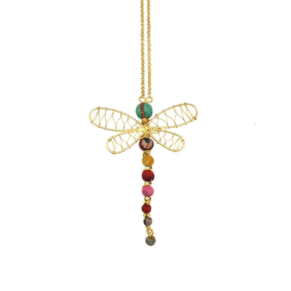 Aasha Dragonfly Pendant Necklace