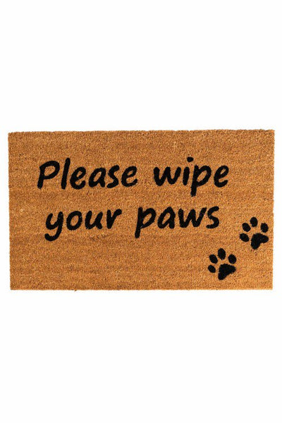 Please Wipe Your Paws Doormat