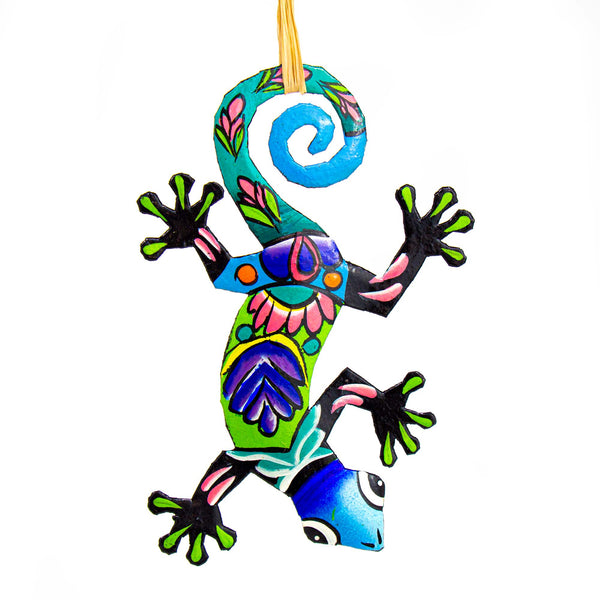 Colorful Gecko Christmas Ornament