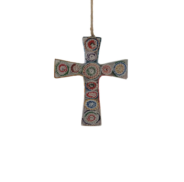 Cross Ornament - Recycled Paper