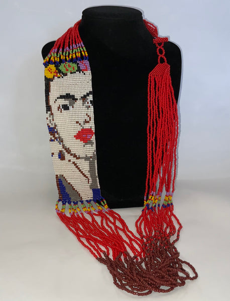 Frida Kahlo Beaded Necklace