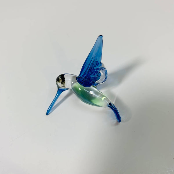 Blown Glass Ornament - Hummingbird Posing