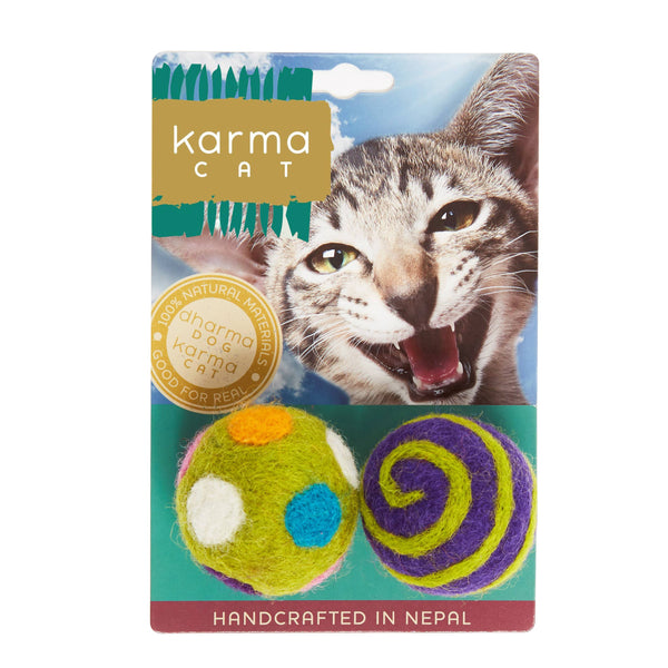 Ball Wool Pet Toy - Pack of 2