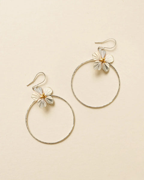 Sayuri Silver Hoop Earrings